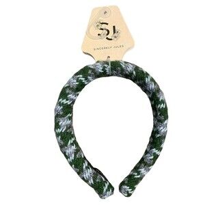 Sincerly Jules NWT Handmade Crochet Head Band Blue Green Hair Accessory